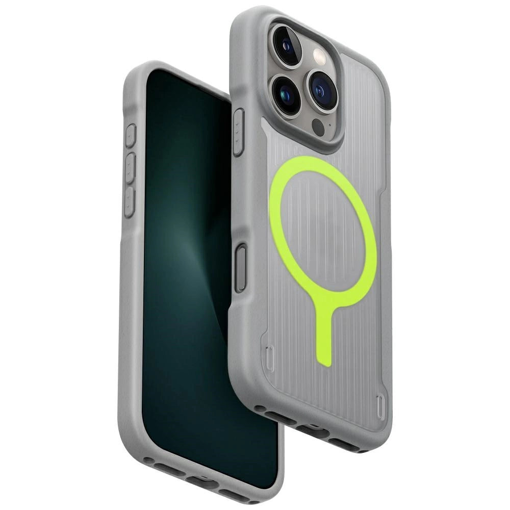 Uniq Combat Active Magclick opladningsfodral til iPhone 16 Pro - Grå