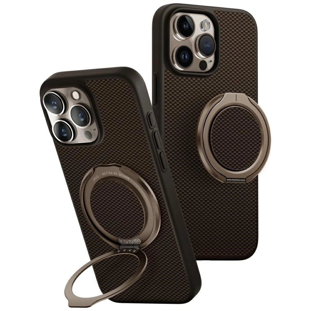 Uniq Keva Air Magclick Charging GripFit Case til iPhone 16 Pro Max - Brunt
