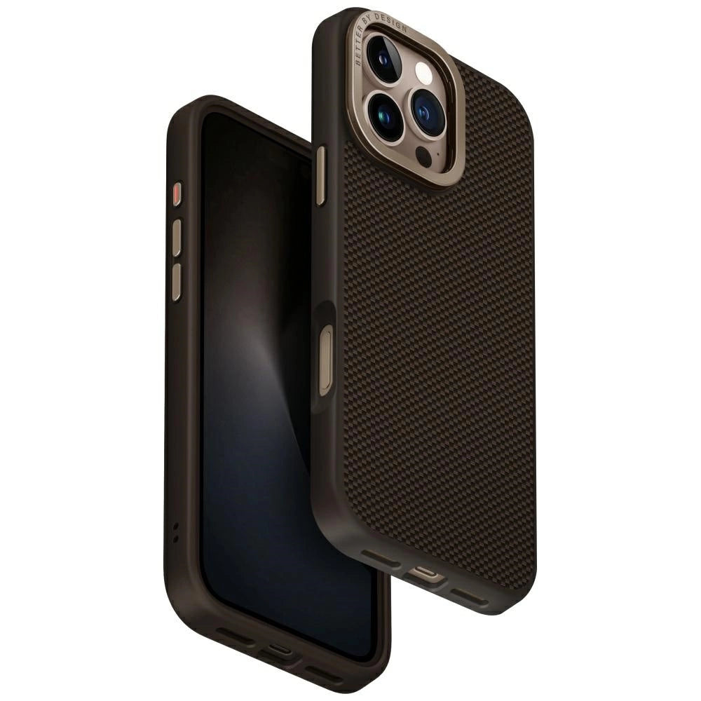 Uniq Keva Max Magclick opladningskamera Stand Case til iPhone 16 Pro Max - Brunt