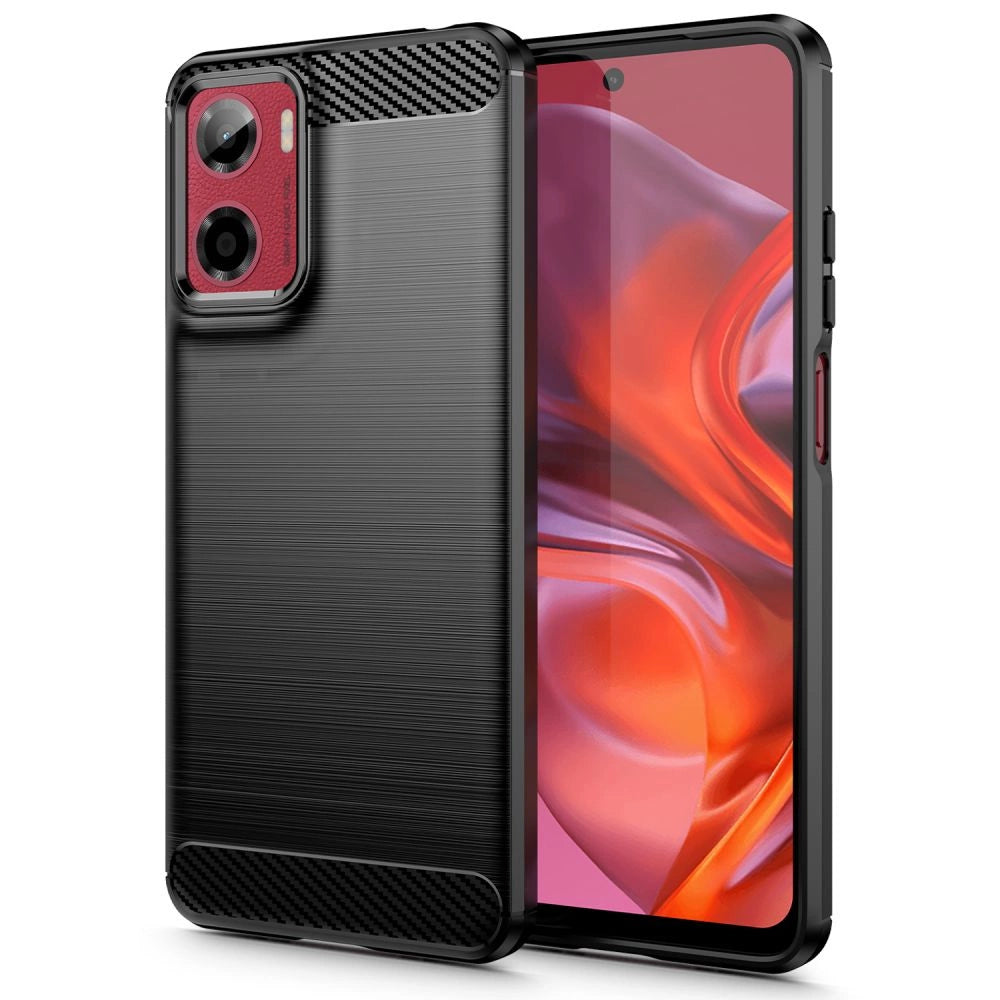 Tech-Protect TPUCarbon Case til Motorola Moto G05 / E15 - sort