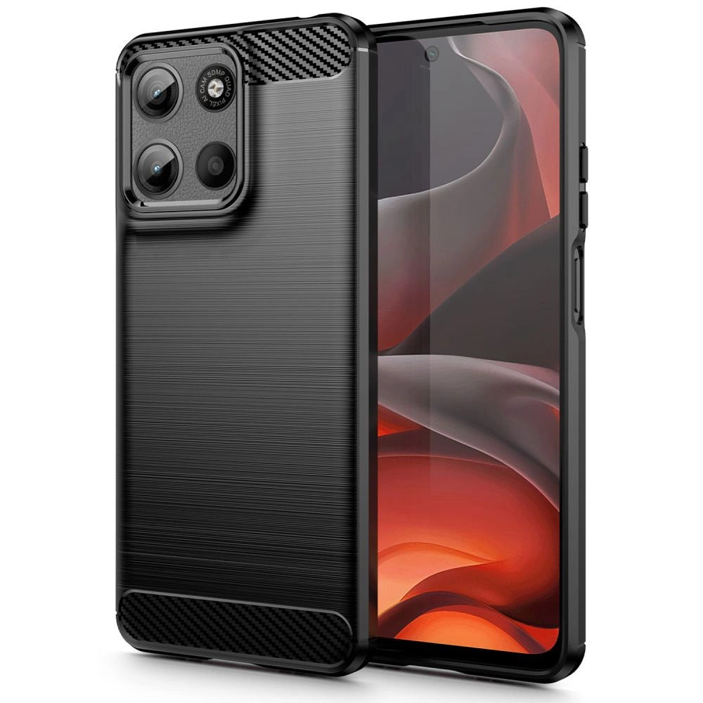 Tech-Protect TPUCarbon Case til Motorola Moto G15 / G15 Power - sort