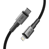 Tech-Protect Ultraboost DNA USB-C / Lightning PD27W/3A kabel 25 cm - grå