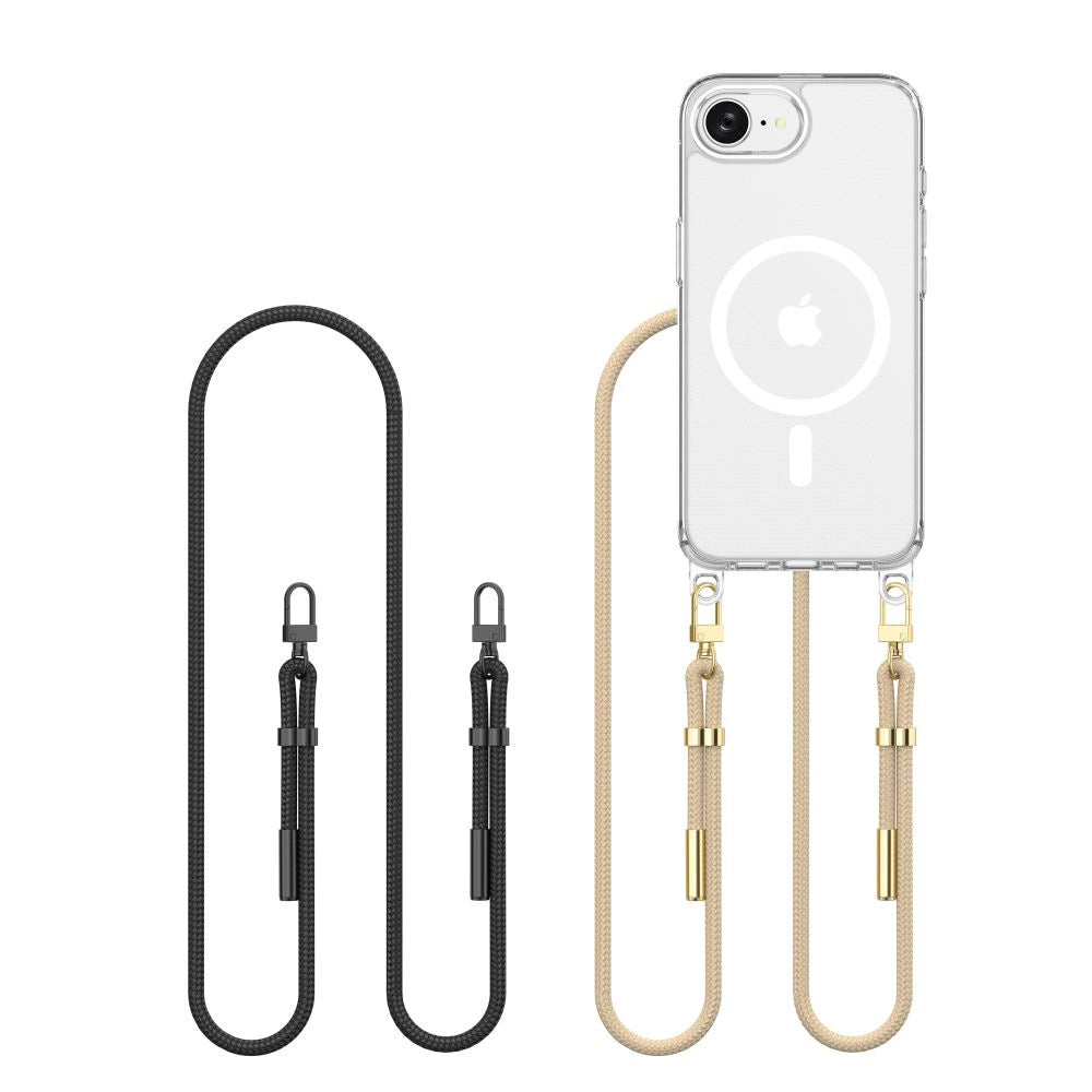 Tech-Protect FlexAir Chain MagSafe iPhone 16e Case - sort/beige