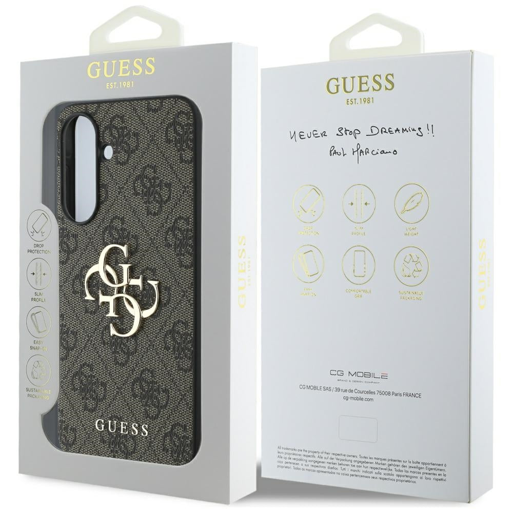 Guess Big 4G Logo Classic Logo Case til Samsung Galaxy A56 - Brunt