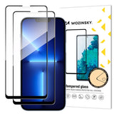 Wozinsky Full Glue Tempered Glass til Xiaomi Redmi 14C 5G, 2-pakke