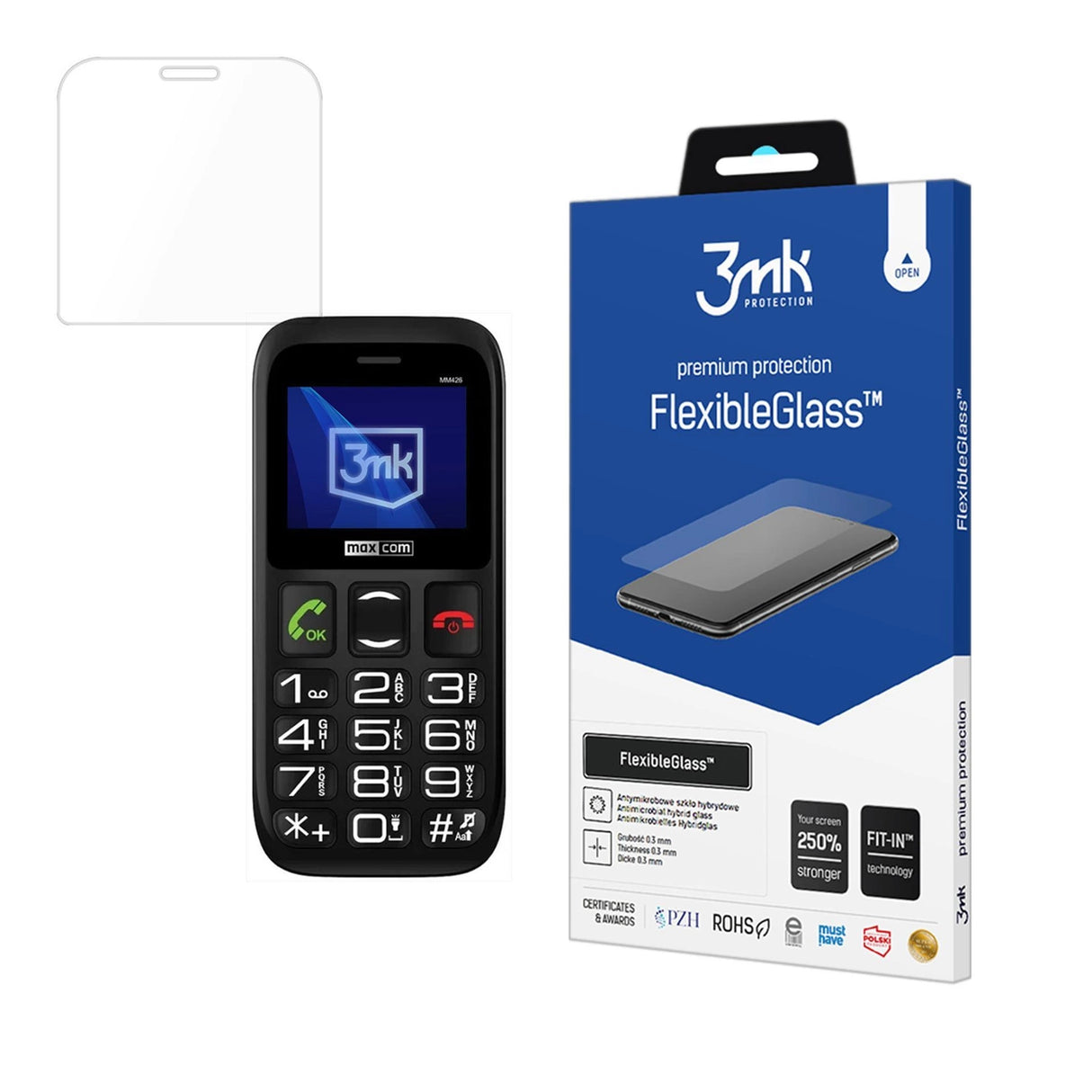 Hybridglas 3mk FlexibleGlass på Maxcom Comfort MM426