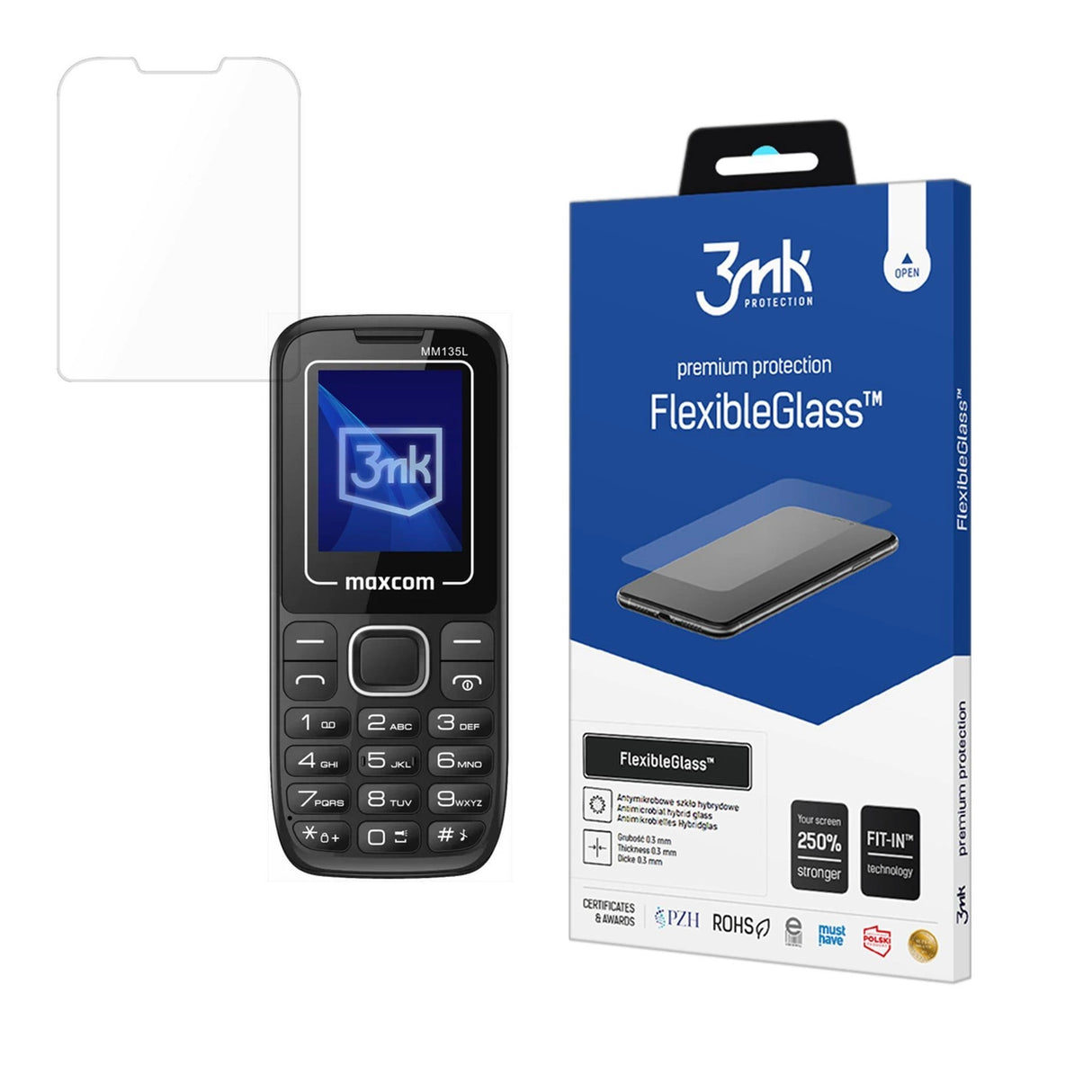 Hybridglas 3mk FlexibleGlass på Maxcom Classic MM135L