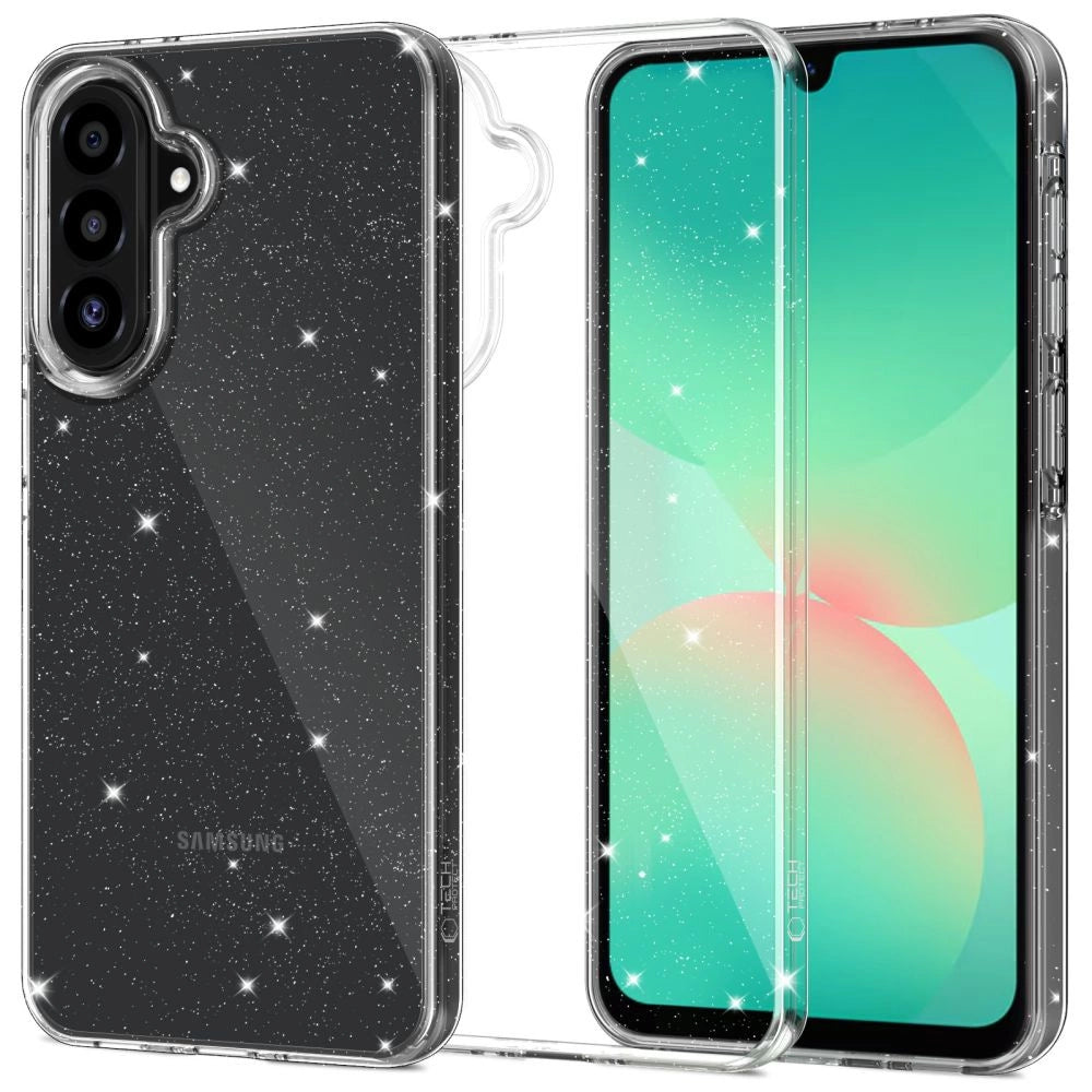 Tech-Protect FlexAir Case til Samsung Galaxy A26 5G - Clear-Glitter