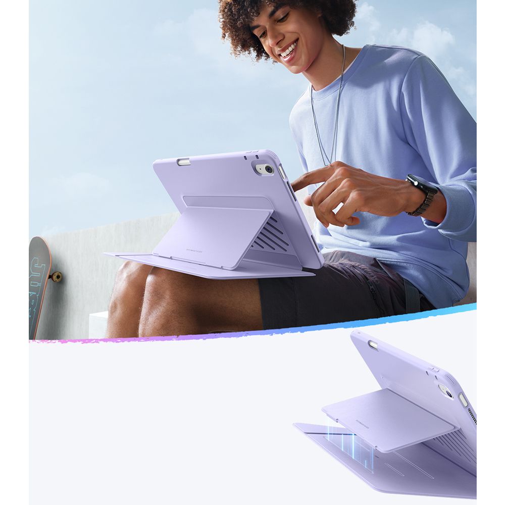 ESR Flip Hybrid Case til iPad Air 13" (2024/2025/2026) - lilla