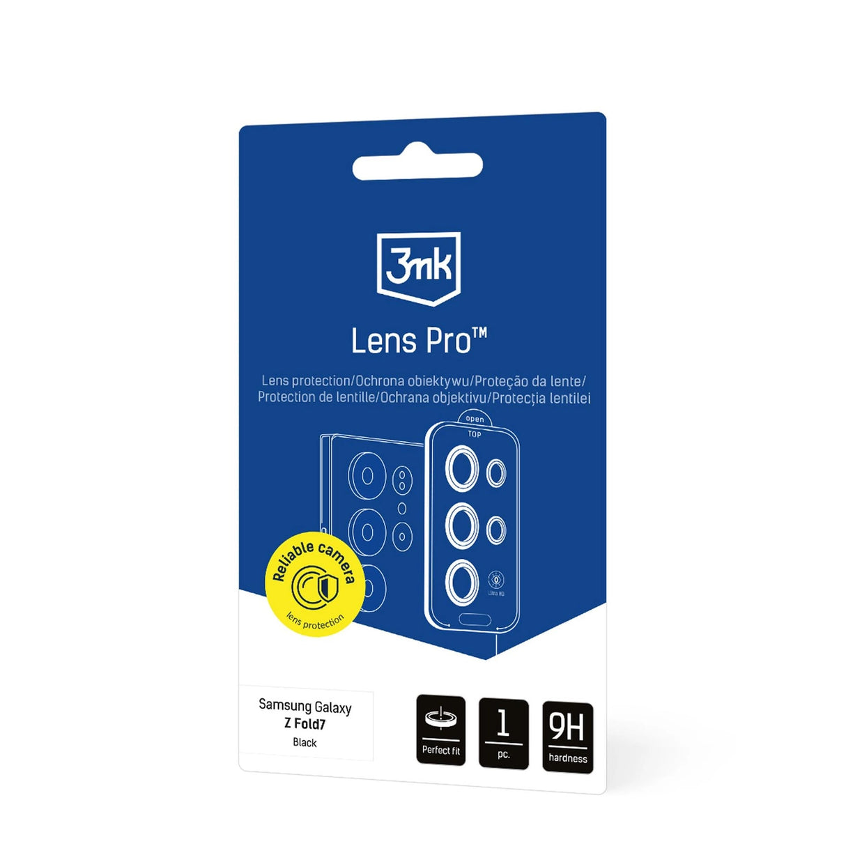 3mk Lens Protection Pro Camera Glass til Samsung Galaxy Z Fold 7 - sort