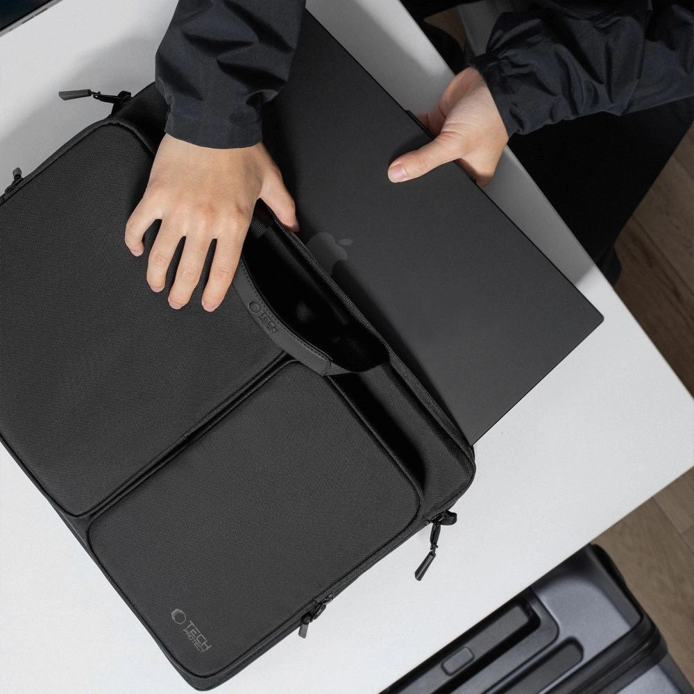 Tech-Protect Defender Bag til 17" Laptop - sort