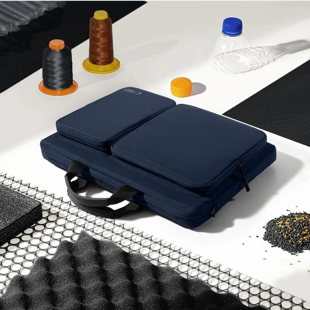 Tech-Protect Defender Bag til 17" Laptop - Navy Blue