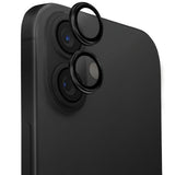 Uniq Optix Aluminium Camera Lens Protector iPhone 16 / 16 Plus med applikator - sort