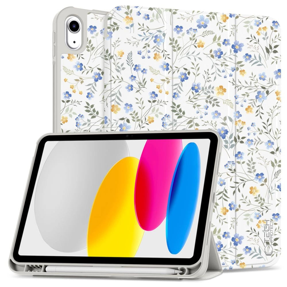Tech-Protect SC Pen Case for iPad 10.9" 2022 (10th gen.) / 11" 2025 (11th gen.) - Margheriter med blade