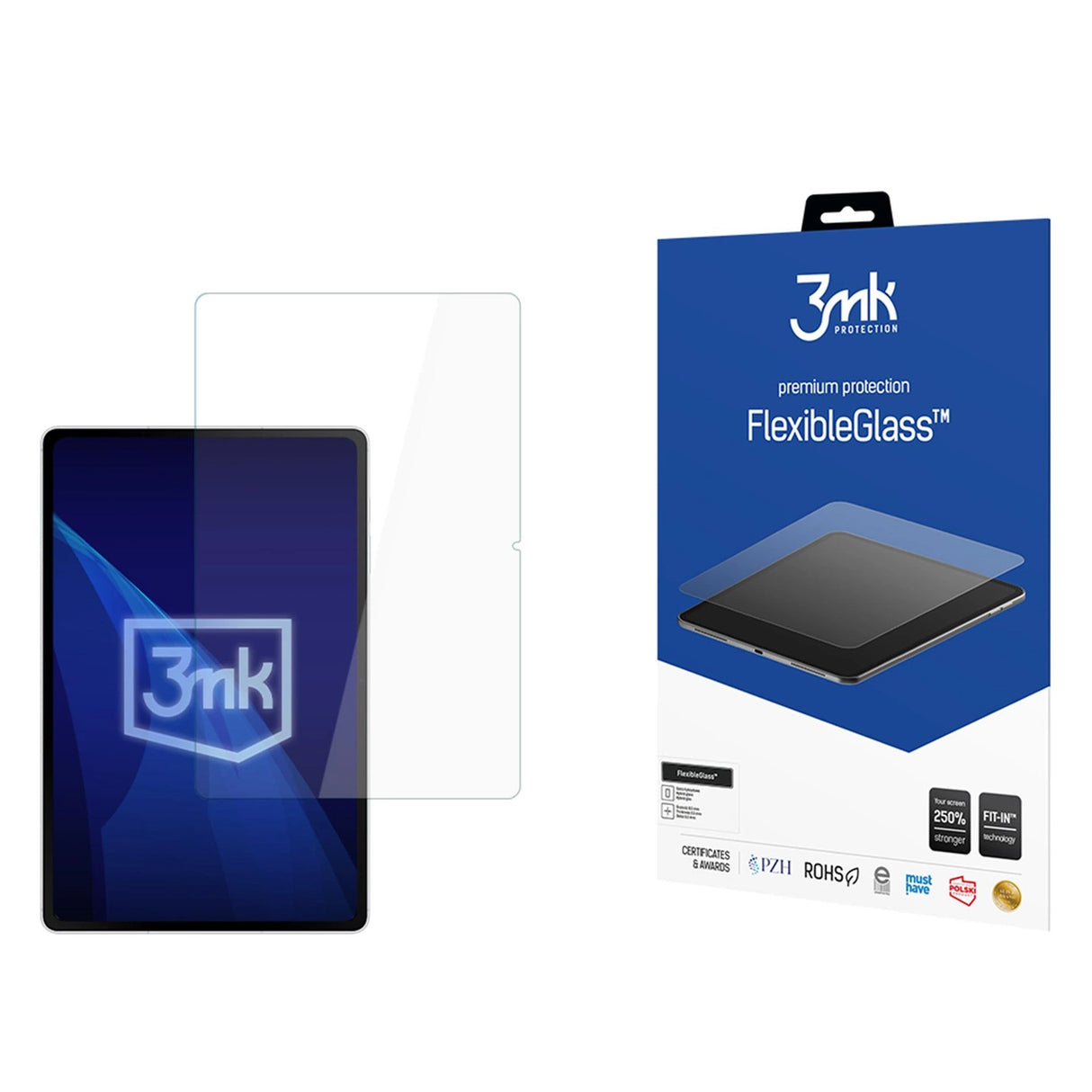 Hybridglas 3mk FlexibleGlass til Samsung Galaxy Tab S10 FE+ - op til 15"