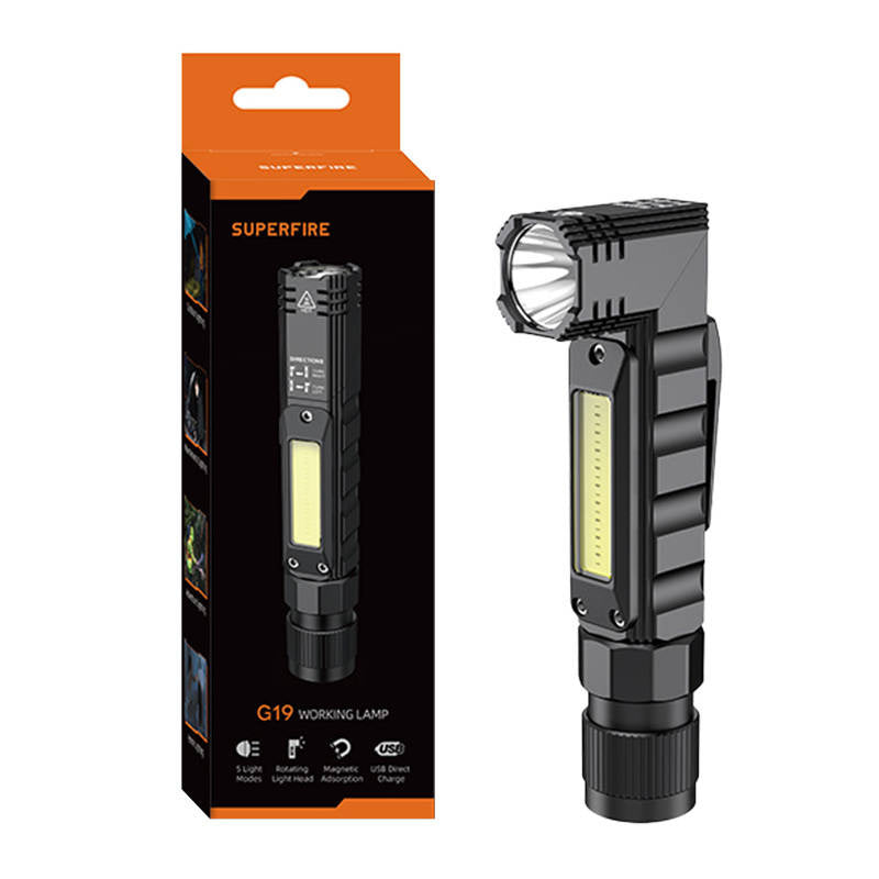 Multifunktions lommelygte Superfire G19, 200lm, USB
