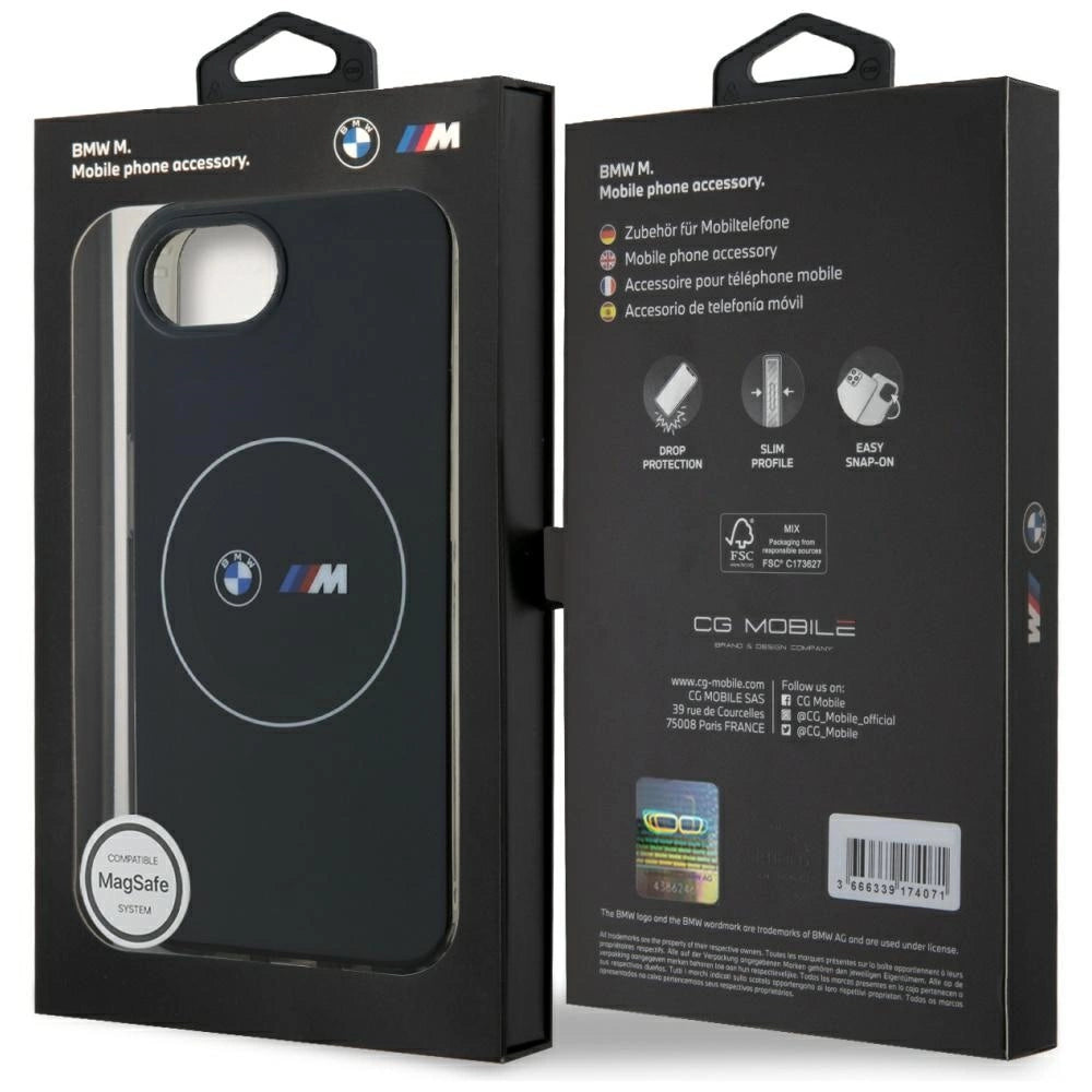 BMW IML Metal White Circle MagSafe iPhone 16e Case - sort