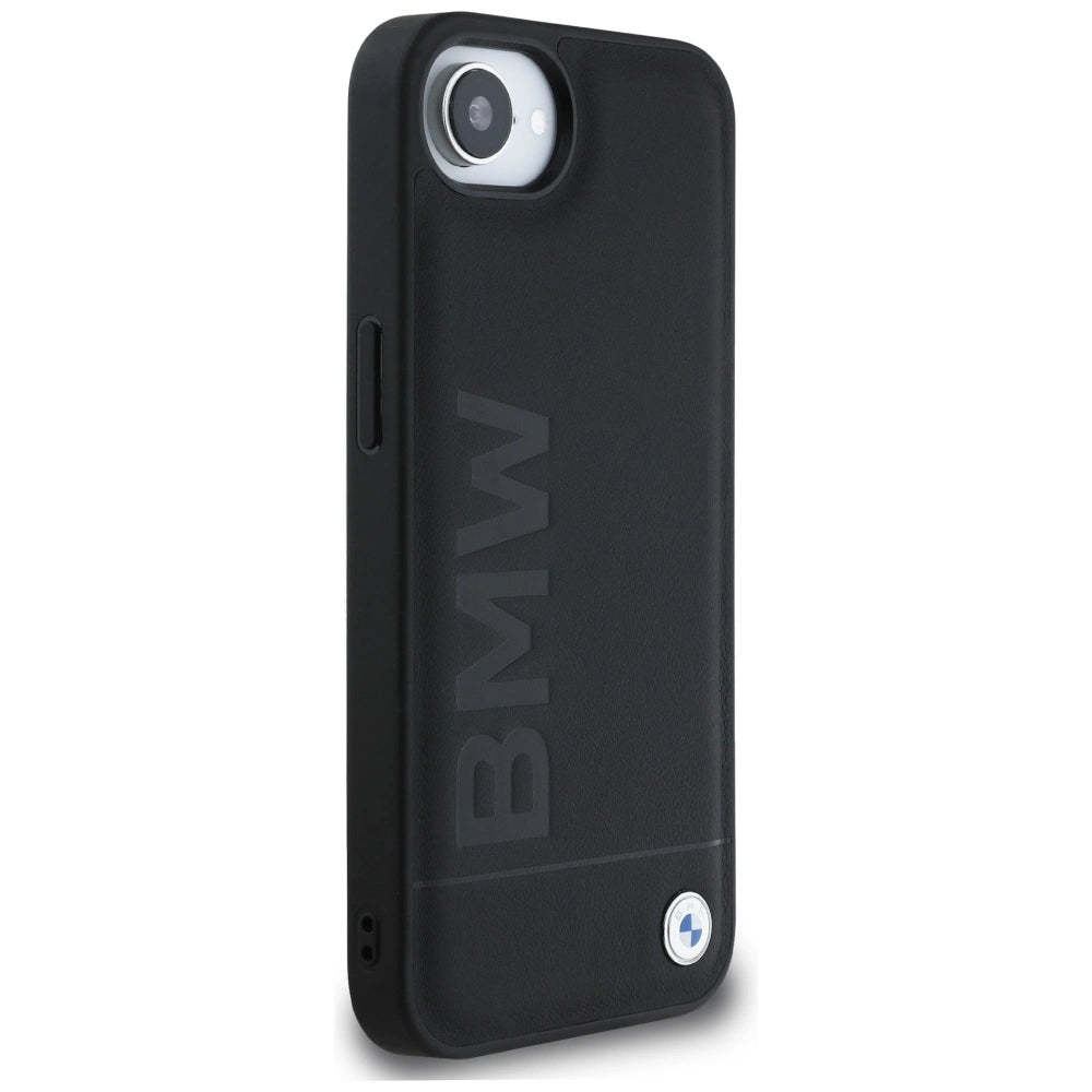 BMW læder iPhone 16e-hylster - sort