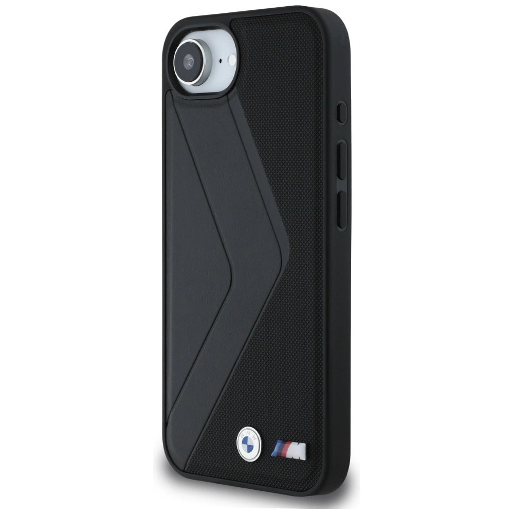 BMW overdimensioneret Stripes MagSafe-fodral til iPhone 16e - sort