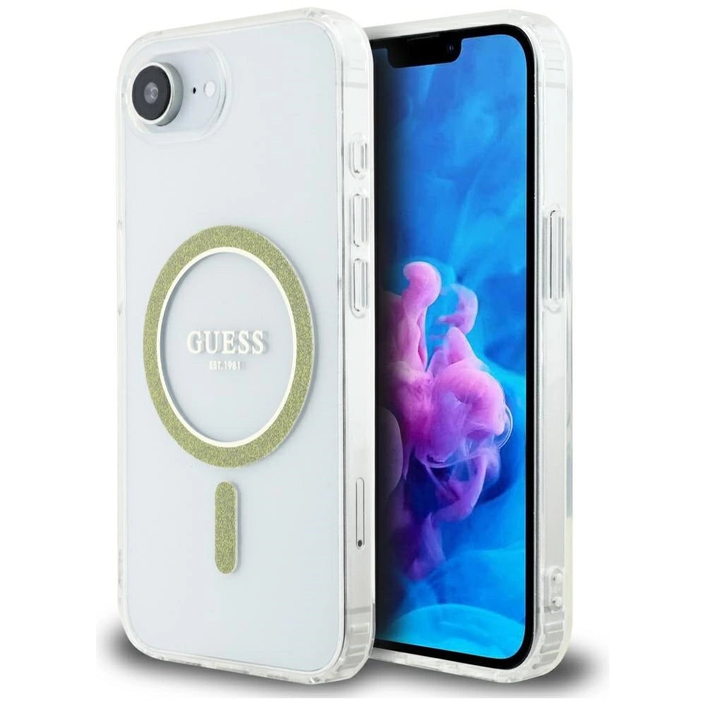 Gæt IML Glitter Circle MagSafe iPhone 16e Case - klar