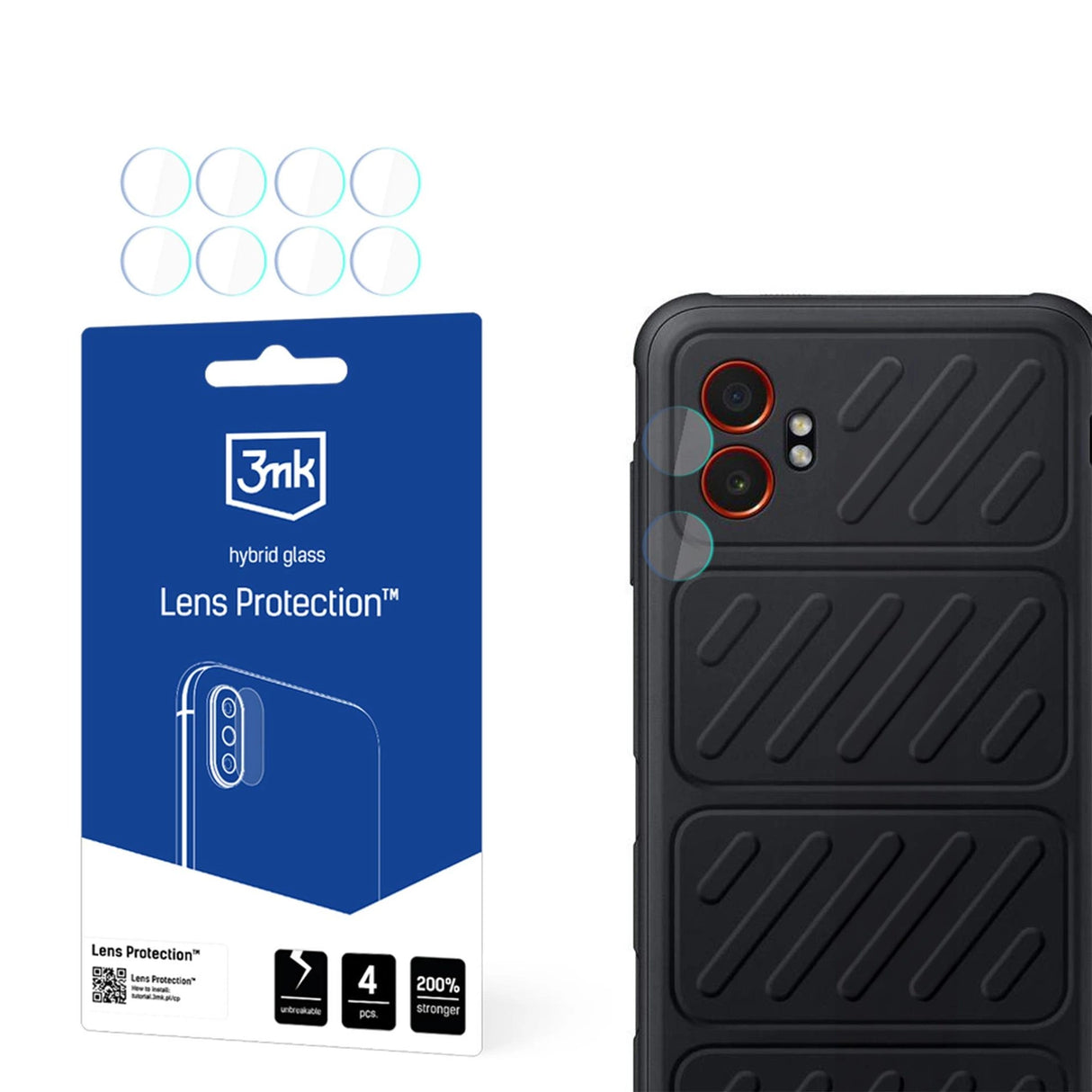 3mk Lens Protection Hybrid Glass til Samsung Galaxy XCover 7 Pro Camera Lens