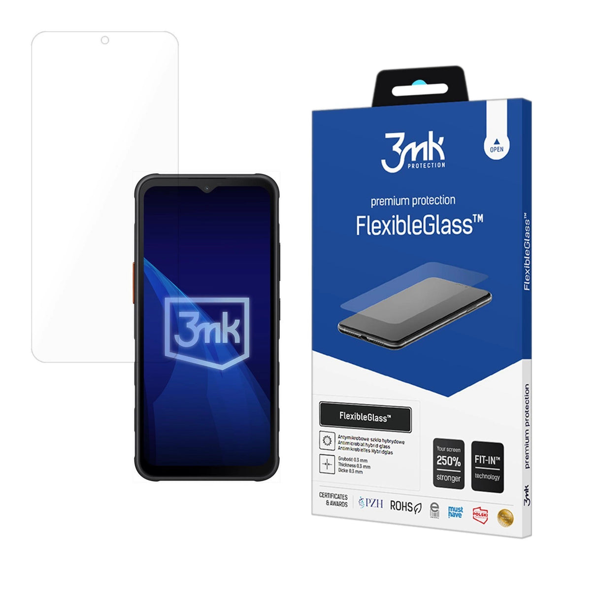 Hybridglas 3mk FlexibleGlass til Samsung Galaxy XCover 7 Pro
