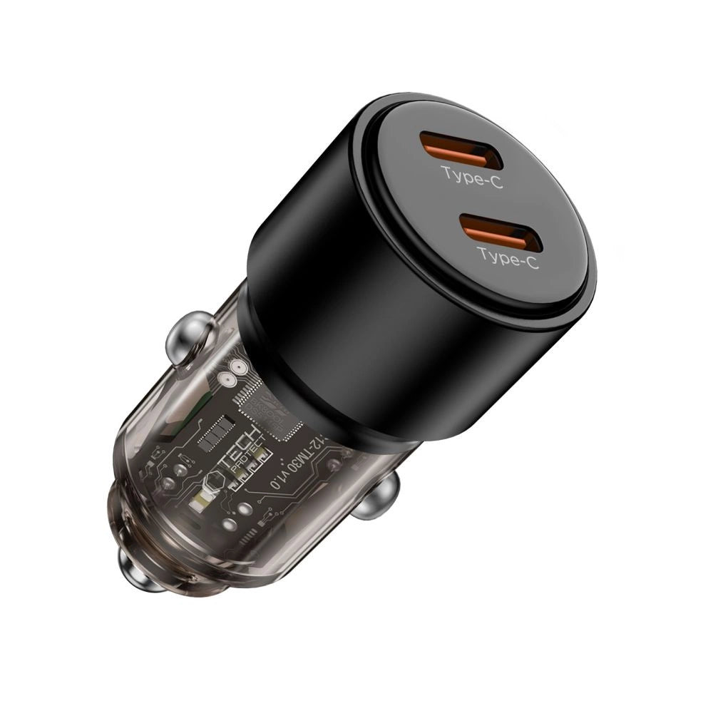 CC03 2-port PD100W biloplader - sort