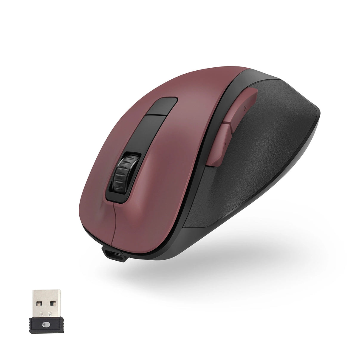 Hama MW-500 V2 trådløs mus med batteri - Burgundy