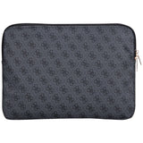 Guess Sleeve 4G Zipper Pocket Triangle Logo 14" Laptop Bag - sort