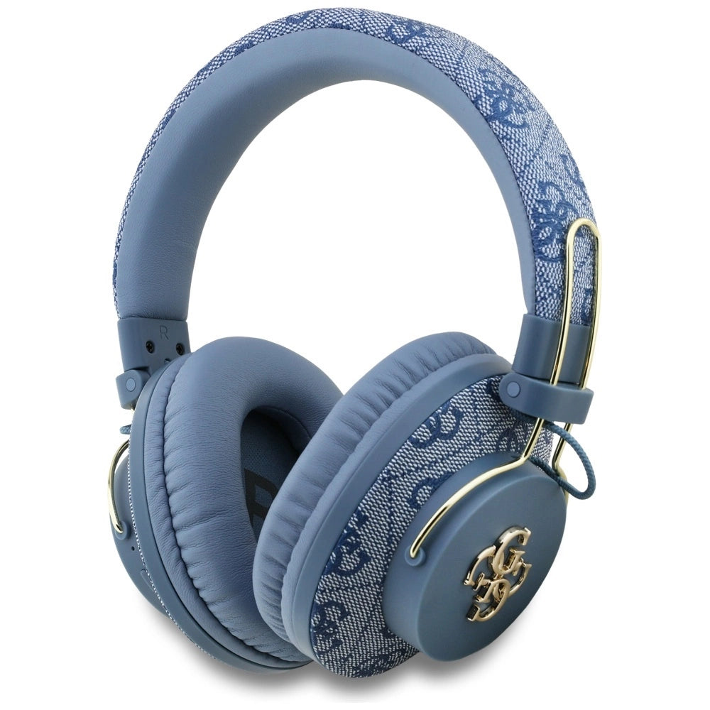 Guess ENC Metal 4G Logo Over-Ear Headphones - Blå