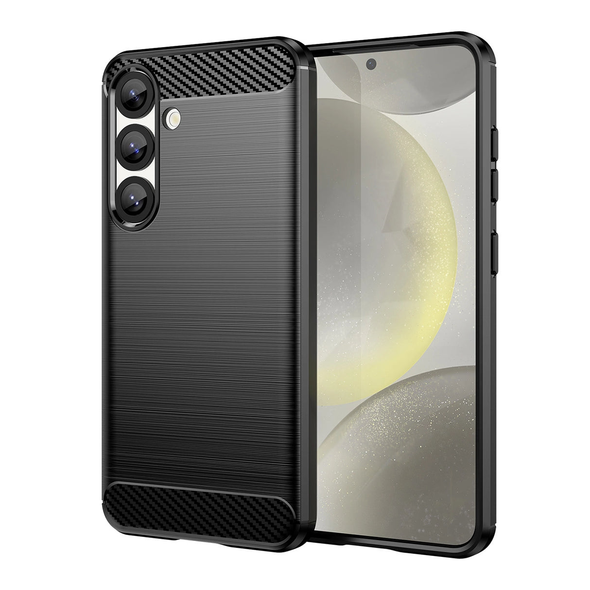 Carbon Case Flexible Silicone til Google Pixel 10 - sort