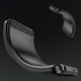 Carbon Case Flexible Silicone til Samsung Galaxy XCover 7 Pro - sort