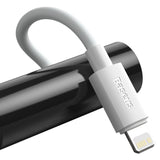 Baseus Simple Wisdom Data Cable Kit USB-C til Lightning PD 20W (2PCS/Set) 1,5m Hvid