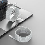 Baseus Simple Wisdom Data Cable Kit USB-C til Lightning PD 20W (2PCS/Set) 1,5m Hvid