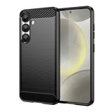 Carbon Case Fleksibel Silikon til Xiaomi Redmi Turbo 4 / Xiaomi Poco X7 Pro - sort