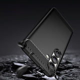 Carbon Case Fleksibel Silikon til Xiaomi Redmi Turbo 4 / Xiaomi Poco X7 Pro - sort