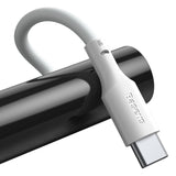 Baseus Simple Wisdom Data Cable Kit USB til Type-C 5A (2PCS/Set) 1,5m Hvid