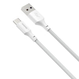 Baseus Simple Wisdom Data Cable Kit USB til Type-C 5A (2PCS/Set) 1,5m Hvid