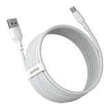 Baseus Simple Wisdom Data Cable Kit USB til Type-C 5A (2PCS/Set) 1,5m Hvid