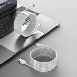 Baseus Simple Wisdom Data Cable Kit USB til Type-C 5A (2PCS/Set) 1,5m Hvid