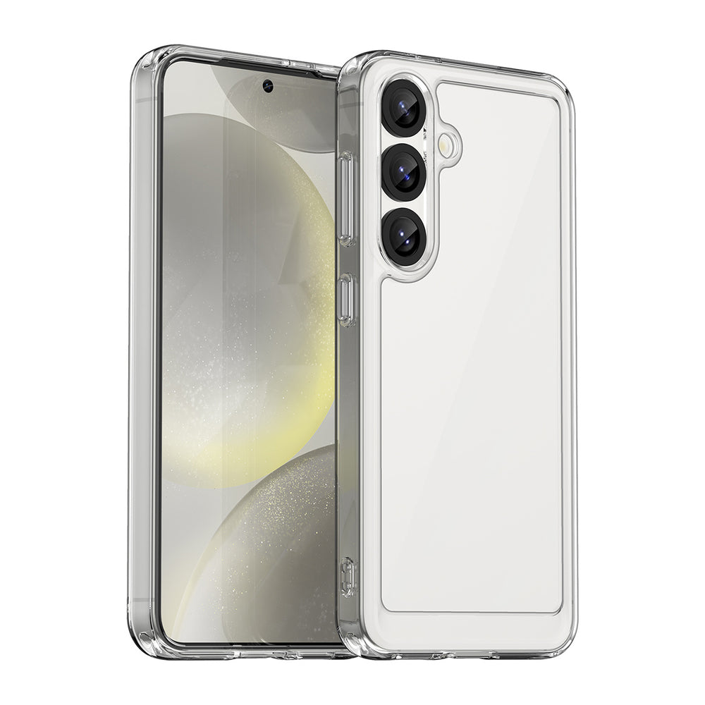 Outer Space Case med Gel Frame til Samsung Galaxy M06 5G - Transparent