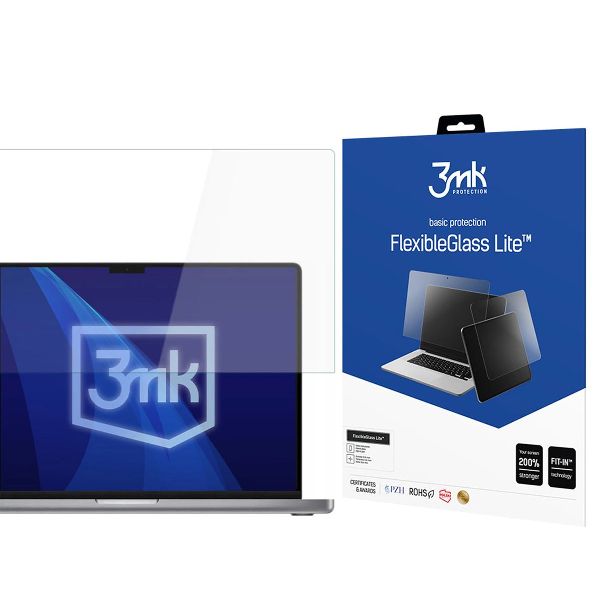 Hybrid glas 3mk FlexibleGlass Lite til Apple Macbook Pro 16 M1/M2/M3/M4
