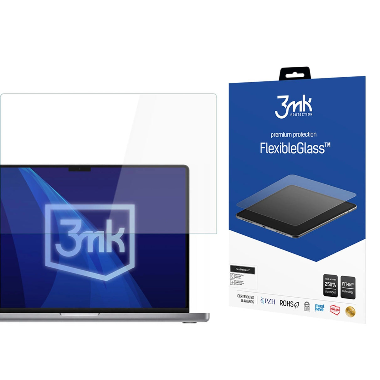 Hybridglas 3mk FlexibleGlass til Apple Macbook Pro 16 M1/M2/M3/M4