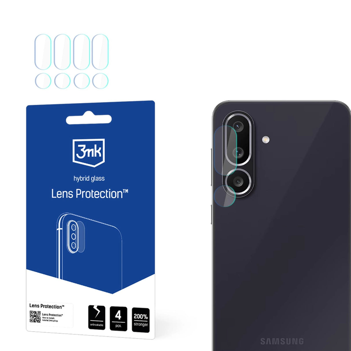 3mk Lens Protection Hybrid Glass til Samsung Galaxy M56 Kamera Lens
