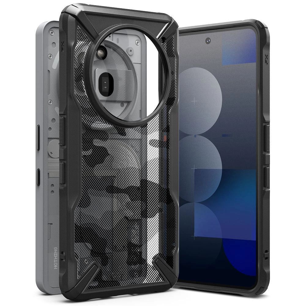 Ringke Fusion X Case for ingenting Telefon 3A Pro - Clear Grey