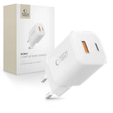 Tech-Protect NCM33W 2-port PD33W/QC3.0 vægoplader - hvid