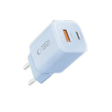 Tech-Protect NCM33W 2-port PD33W/QC3.0 vægoplader - blå