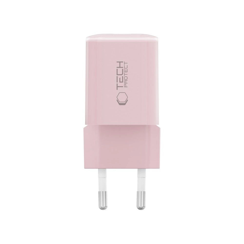 Tech-Protect NCM33W 2-port PD33W/QC3.0 vægoplader - lyserød