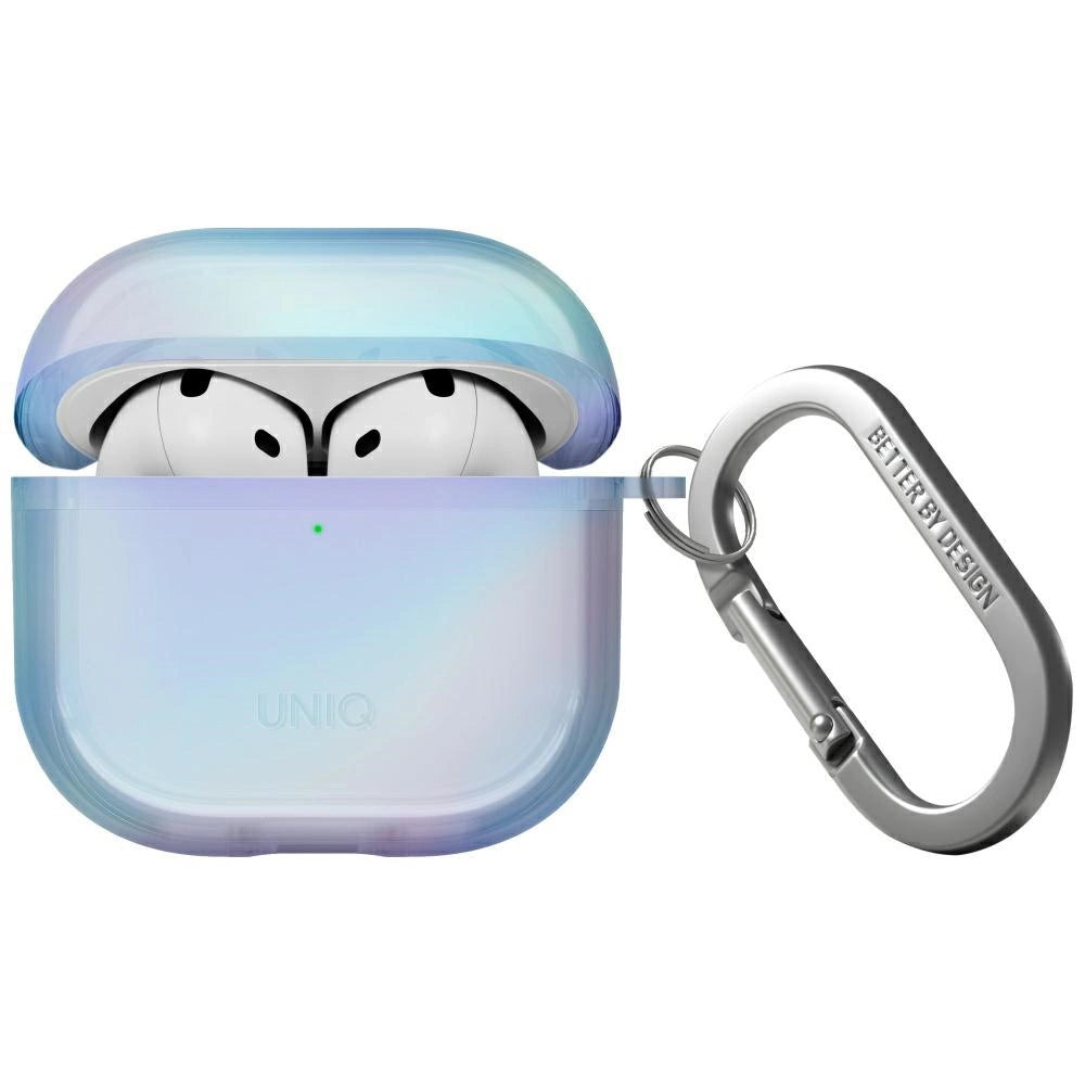 Uniq Iridescia-kasse til AirPods 4 Hang Case - holoblå