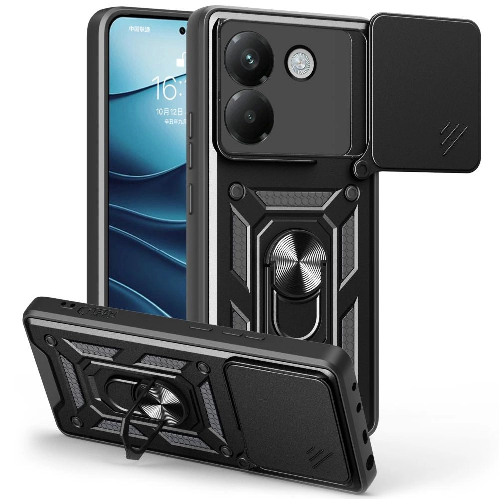 Tech-Protect Tech-Protect CamShield Pro Case til Xiaomi Poco M7 Pro 5G - sort